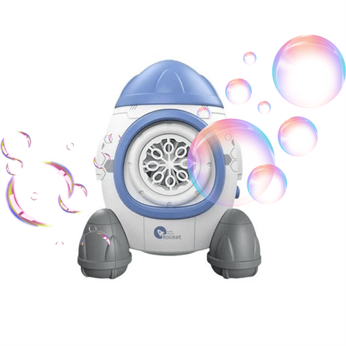 Automatic Rocket Bubble Maker Blower for Kids 3+