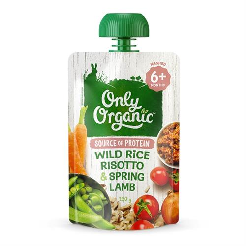Only Organic Wild Rice Risotto 0026 Spring Lamb - 6 Months +