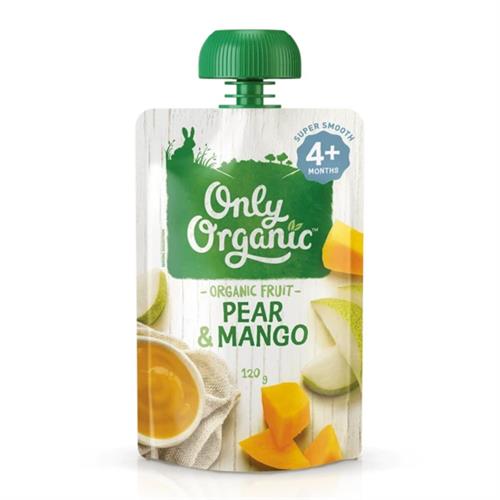 Only Organic Pear 0026 Mango - 4 Months +