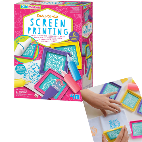 4M Kidz Maker Easy-to-Do Screen Printing Kit