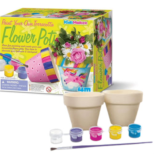 4M Paint Your Own Terracotta Flower Pots