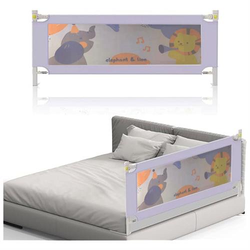 Bed Rail Guard - 1.5m \/ 1.8m \/ 2.0m - Elephant 0026 Lion Print