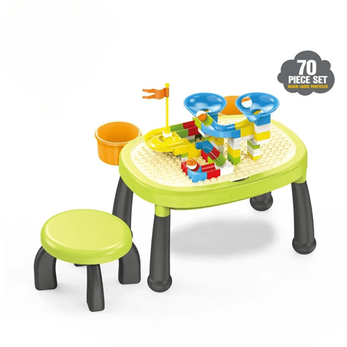 Multifunctional Table for 70 Pcs Blocks with Stool (3+)