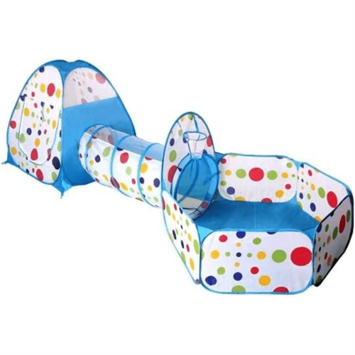 3-in-1 Play Tent with Tunnel 0026 Ball Pit-KL9995