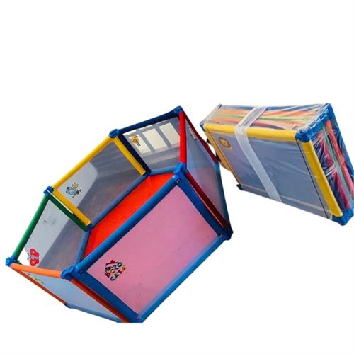 6 Panel Playpen (5ft - Portable with Puzzle Mat) - Tourina