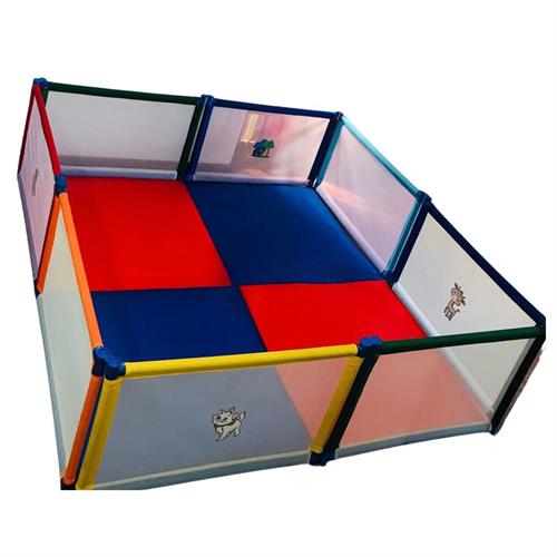 8 Panel Playpen (6.5ft Square Shaped) with Mattress