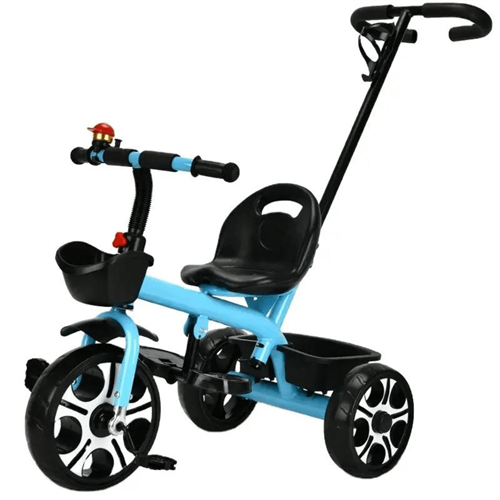 2-in-1 Convertible Tricycle with Parental Adjustable Push Handle