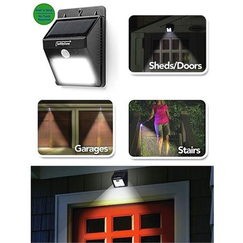 Motion Activated Ever Brite Solar Outdoor Stick Up Light
