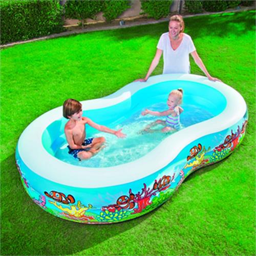 Bestway Inflatable Family Play Pool (2.62m x 1.57m x 46cm)