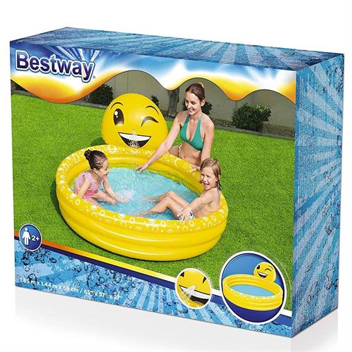 Bestway Summer Smiles Spray Pool - 65 x 57 x 27 Inches