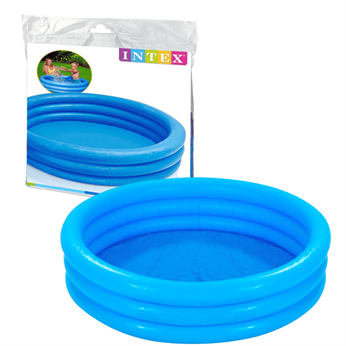 Intex 59416NP Crystal Blue Three Ring Inflatable Paddling Pool (45')