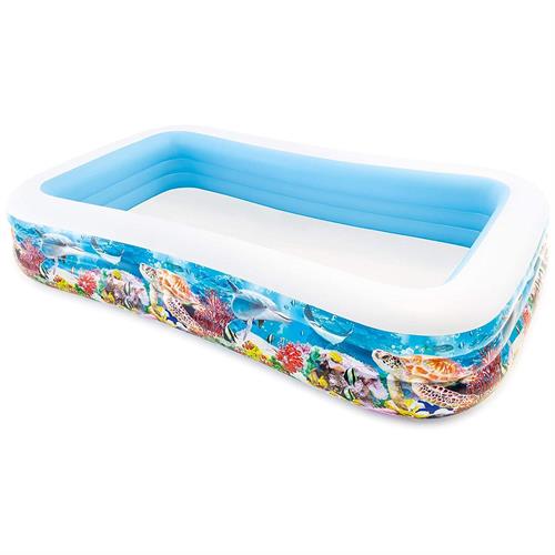 Intex Inflatable Pool, 305 x 183 x 56 cm, 999 L, Tropical design (58485np)