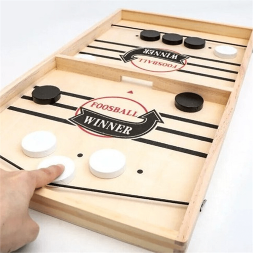 Large Sling Puck Game \/ Foosball Winner Board Game (Ages 4+)
