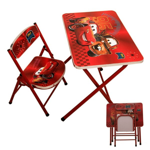 Foldable Kids Study Table and Chair-Mix Characters