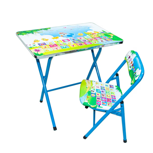 Kids Folding Study Table 0026 Chair Set