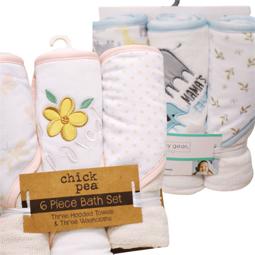 3 Piece hooded towel