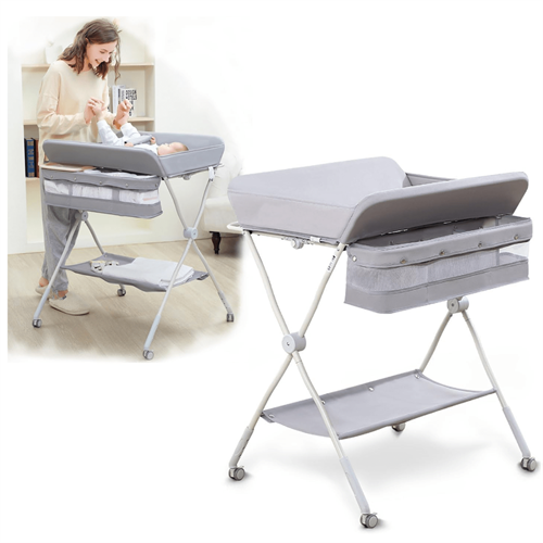Waterproof Diaper Changing Table with Wheels