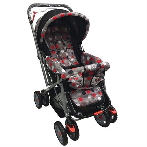 Baby Stroller (L-SN710 Grey Polka Design)