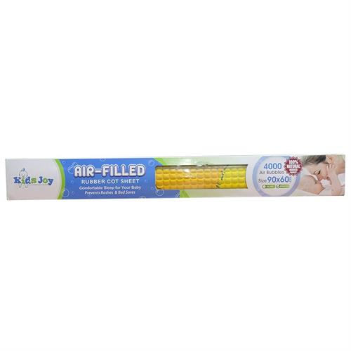 Kids Joy Airfilled Rubber Cot Sheet ( 90 X 60 cm) Plain