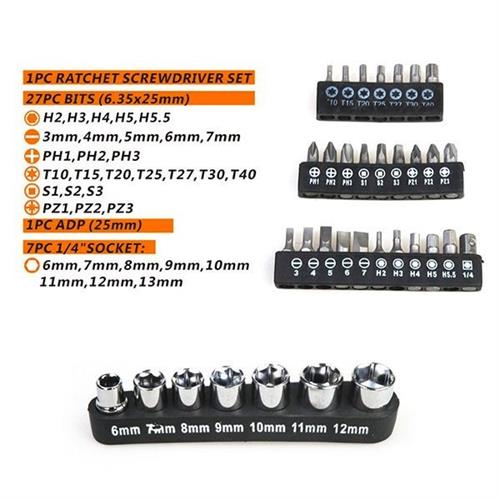 35Pcs Screwdriver Bit Set (SDY-94145)