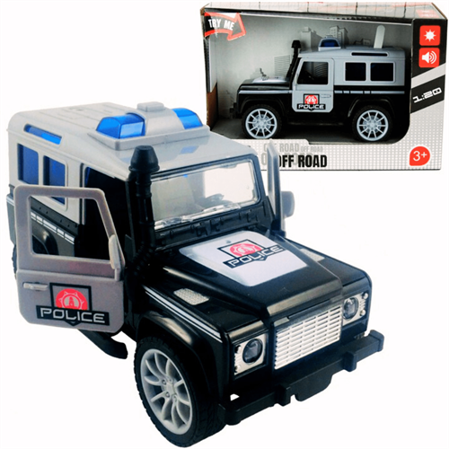 1:20 Friction Defender Jeep Light 0026 Sound Fun for Kids 3+