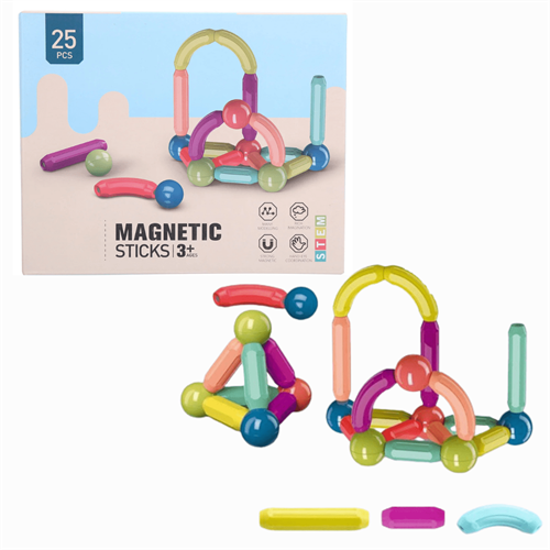 25 PCS Magnetic Blocks for Kids (3+)