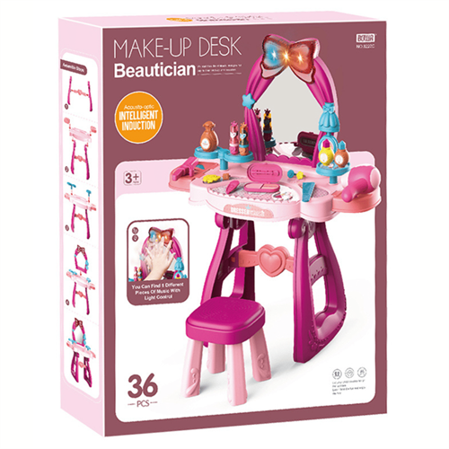 36 Piece Princess Make up Dressing Table and Stool (3+)