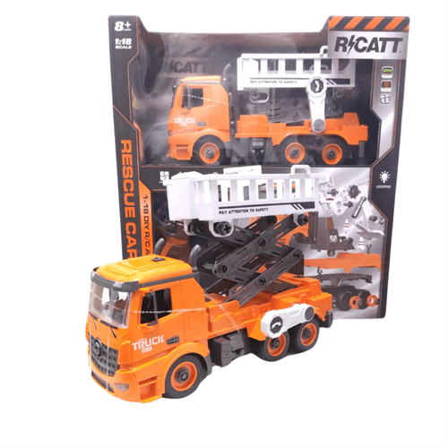 3-in-1 Remote Control DIY Assembly City Service Truck Build, Play, Learn!