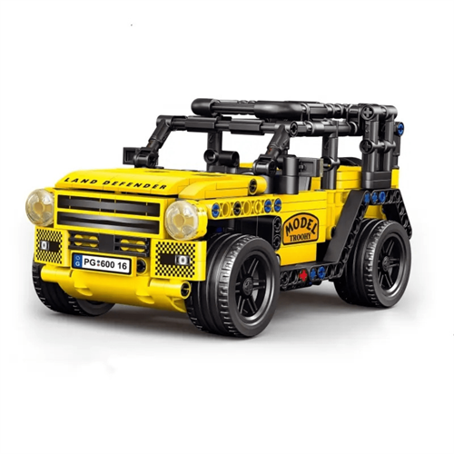 478 PCS Pull Back LAND DEFENDER Block Jeep (Ages 6+)