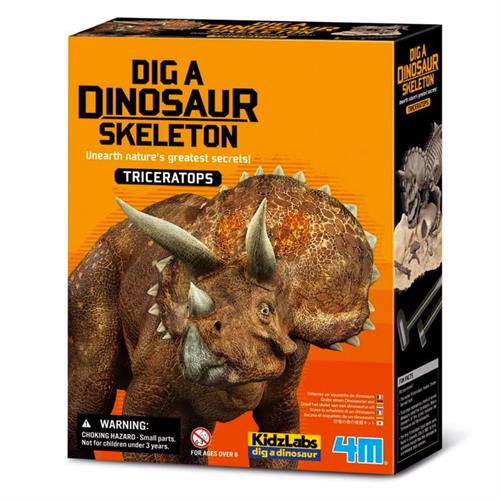 4M KidzLabs Dig a Dinosaur Skeleton - Triceratops