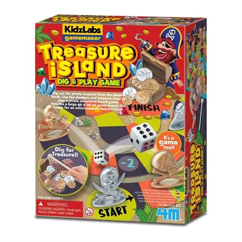 4M KidzLabs Treasure Island Dig 0026 Play Game