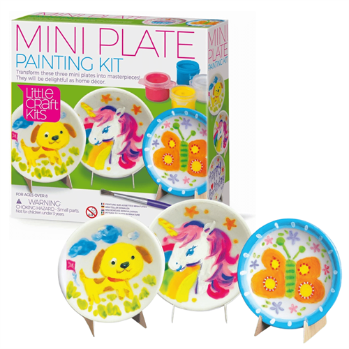 4M Little Craft Mini Plates Painting Kit 8+