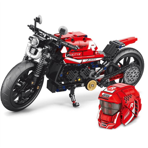 566 PCS Building Block Racing Bike