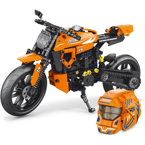 578 PCS Build-in Block Racing Bike