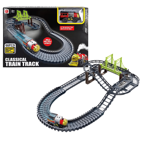 67-Piece Classic Train Set (Battery Operated)