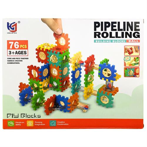 76 Pcs Pipeline Rolling Building Blocks 0026 Ball