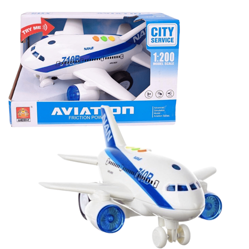 Battery-Operated Aviation Plane (For Kids 3+)