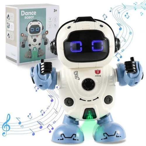 Battery Operated Robot Toy with LED Light 0026 Music (3+)