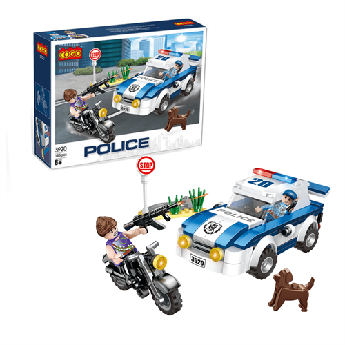 Cogo 185 Pcs Educational Building Blocks - Police Station
