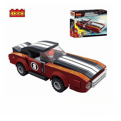 COGO Speed Crossing Muscle Car Brown 3431 157-Piece