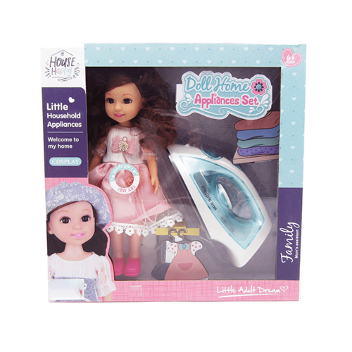 Doll with Battery operated Iron