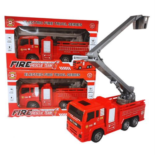 Friction Pull 0026 Push Fire Truck Toy 3+