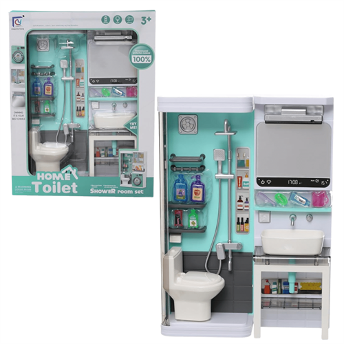 Fun bathroom playhouse toy set for kids 3+