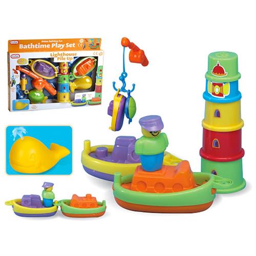 Fun Time - Lighthouse Pile Up Fun Bathtime Set