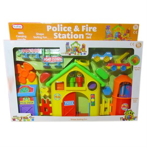 Fun Time - Police and Fire Station Play Set