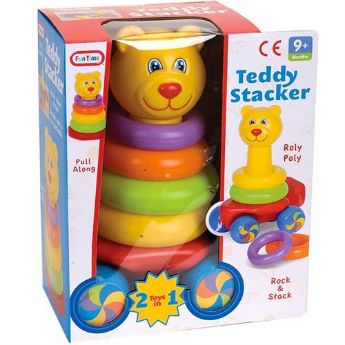 Fun Time Pull Along Stacking Teddy