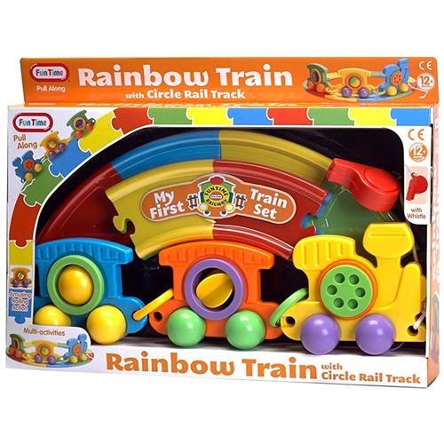 Fun Time Rainbow Train with Circle Rail Track