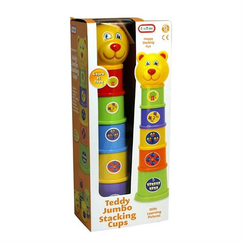 Fun Time Teddy Jumbo Stacking Cups