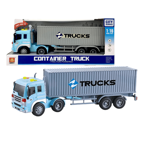 LNS Friction Container Trailer Truck Playset