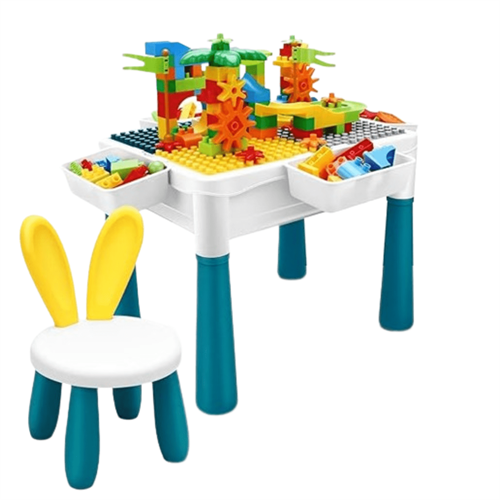 Multifunctional Table and Stool Set for 3-10 Years Kids